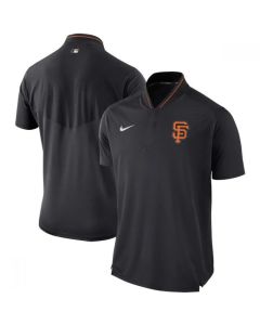 Men's San Francisco Giants Black Authentic Collection Elite Performance Polo
