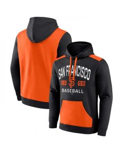 Men's San Francisco Giants Black/Orange Chip in Pullover Hoodie