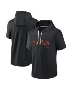Men's San Francisco Giants Black Sideline Training Hooded Performance T-Shirt