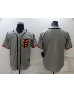 Men's San Francisco Giants Blank Grey Cool Base Stitched Jersey (Grey)