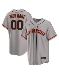 Men's San Francisco Giants Grey Stitched Baseball Custom Jersey