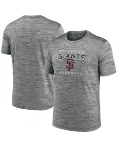 Men's San Francisco Giants Grey Velocity Practice Performance T-Shirt (Grey)