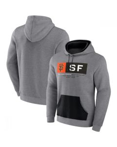 Men's San Francisco Giants Heathered Gray iconic Steppin Up Fleece Pullover Hoodie