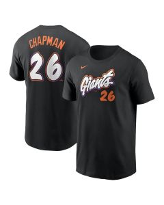 Men's San Francisco Giants Matt Chapman Anthracite 2025 City Connect Fuse Name & Number T-Shirt (City Connect)