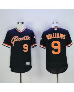 Men's San Francisco Giants #9 Matt Williams Black Throwback Flexbase Stitched MLB Jersey