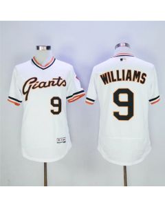 Men's San Francisco Giants #9 Matt Williams White Cool Base Cooperstown Collection Player Stitched MLB Jersey