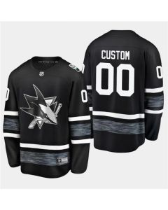 Men's San Jos sharks Custom 2019 NHL All Star Black Stitched Jersey