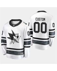Men's San Jos sharks Custom 2019 NHL All Star White Stitched Jersey