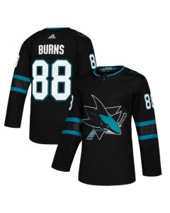 Men's San Jose Sharks #88 Brent Burns Black Stitched Jersey