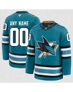 Men's San Jose Sharks Active Player Custom Teal 2024-25 Home Stitched Hockey Jersey