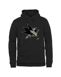 Men's San Jose Sharks Black Rink Warrior Pullover Hoodie