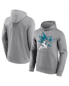 Men's San Jose Sharks Gray Overlay Hoodie