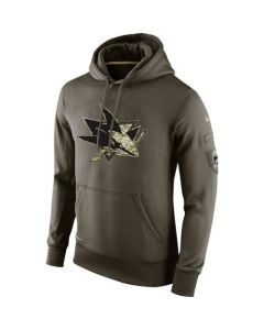 Men's San Jose Sharks Salute To Service NHL Hoodie