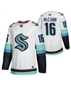 Men's Seattle Kraken #16 Jared McCann White Stitched Jersey