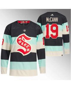 Men's Seattle Kraken #19 Jaden Schwartz 2024 Deep Sea Blue Winter Classic Stitched Jersey