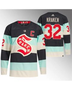 Men's Seattle Kraken #32 Kraken 2024 Deep Sea Blue Winter Classic Stitched Jersey