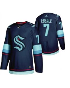 Men's Seattle Kraken #7 Jordan Eberle Navy Stitched Jersey