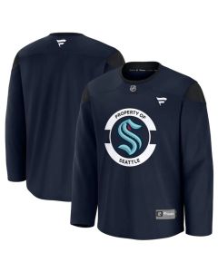 Men's Seattle Kraken Navy 2024-25 Team Practice Stitched Hockey Premium Jersey