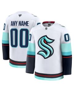 Men's Seattle Kraken White Away Premium Custom Jersey