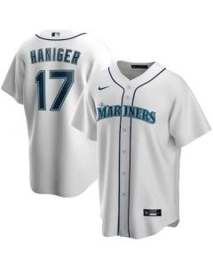 Men's Seattle Mariners #17 Mitch Haniger White Cool Base Stitched jersey