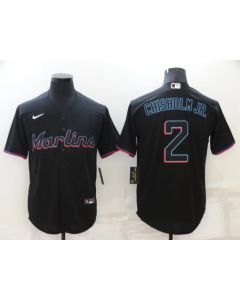 Men's Seattle Mariners #2 Jazz Chisholm Black Cool Base Stitched jersey