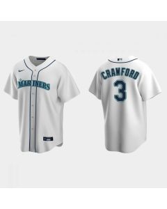 Men's Seattle Mariners #3 J.P. Crawford White Cool Base Stitched jersey (White)