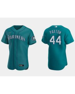 Men's Seattle Mariners #44 James Paxton Aqua Flex Base Stitched jersey