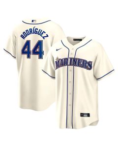 Men's Seattle Mariners #44 Julio Rodriguez Cream Official Replica Player Jersey
