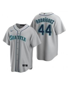 Men's Seattle Mariners #44 Julio Rodriguez Grey Cool Base Stitched jersey