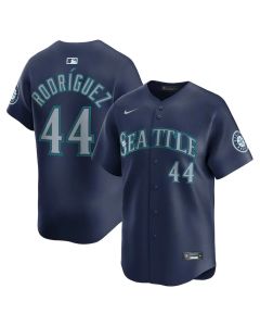 Men's Seattle Mariners #44 Julio Rodriguez Navy Road Limited Jersey