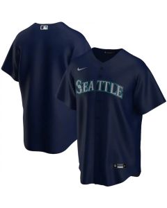 Men's Seattle Mariners ACTIVE PLAYER Custom Navy Cool Base Stitched Jersey
