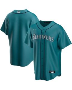 Men's Seattle Mariners Blank Aqua Cool Base Stitched jersey