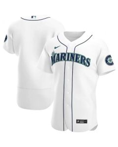 Men's Seattle Mariners Blank White Flex Base Stitched jersey