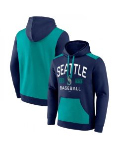 Men's Seattle Mariners Navy/Aqua Chip in Pullover Hoodie