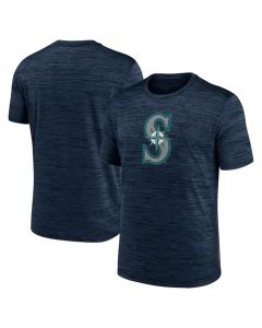 Men's Seattle Mariners Navy Team Logo Velocity Performance T-Shirt