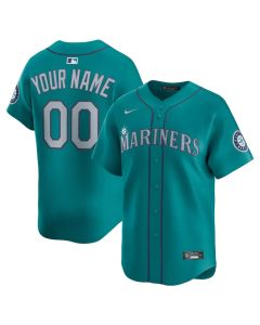 Men's Seattle Mariners Nike Teal Alternate Limited Custom Jersey