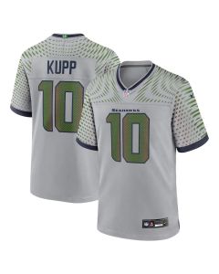 Men's Seattle Seahawks #10 Cooper Kupp Gray Rivalries Collection Game Jersey