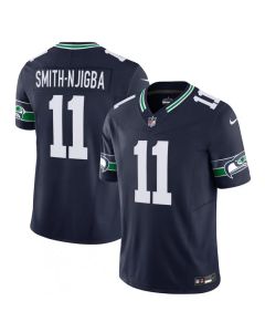 Men's Seattle Seahawks #11 Jaxon Smith-Njigba 2023 F.U.S.E. Navy Limited Stitched Football Jersey