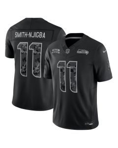 Men's Seattle Seahawks #11 Jaxon Smith-Njigba Nike Black 2026 Salute to Service Vapor F.U.S.E. Limited Jersey