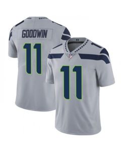 Men's Seattle Seahawks #11 Marquise Goodwin Grey Vapor Untouchable Limited Stitched Jersey