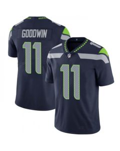 Men's Seattle Seahawks #11 Marquise Goodwin Navy Vapor Untouchable Limited Stitched Jersey