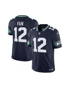 Men's Seattle Seahawks #12 Fan 2023 F.U.S.E. Navy Limited Stitched Football Jersey