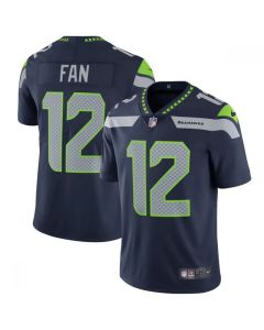 Men's Seattle Seahawks #12 Fan College Navy Vapor Untouchable Limited Stitched NFL Jersey