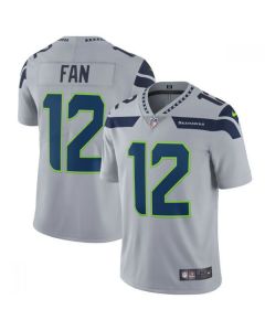 Men's Seattle Seahawks #12 Fan Gray Vapor Untouchable Limited Stitched NFL Jersey