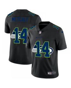Men's Seattle Seahawks #14 D.K. Metcalf 2020 Black Shadow Logo Limited Stitched Jersey
