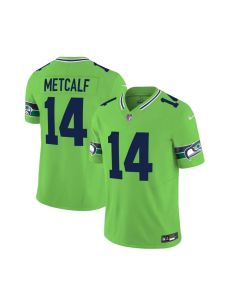 Men's Seattle Seahawks #14 DK Metcalf 2023 F.U.S.E. Green Limited Stitched Football Jersey