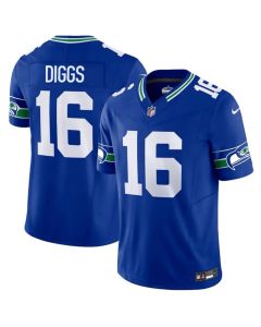 Men's Seattle Seahawks #16 Trevon Diggs Royal 2025 Throwback Vapor F.U.S.E Limited Jersey