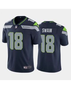 Men's Seattle Seahawks #18 Freddie Swain Navy Vapor Untouchable Limited Stitched Jersey