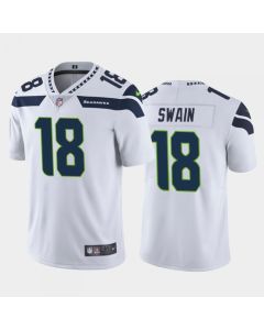 Men's Seattle Seahawks #18 Freddie Swain White Vapor Untouchable Limited Stitched Jersey