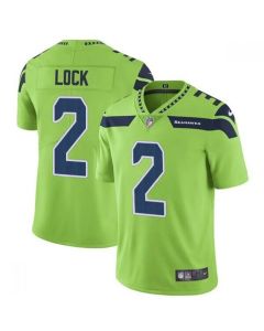 Men's Seattle Seahawks #2 Drew Lock Green Vapor Untouchable Limited Stitched Jersey